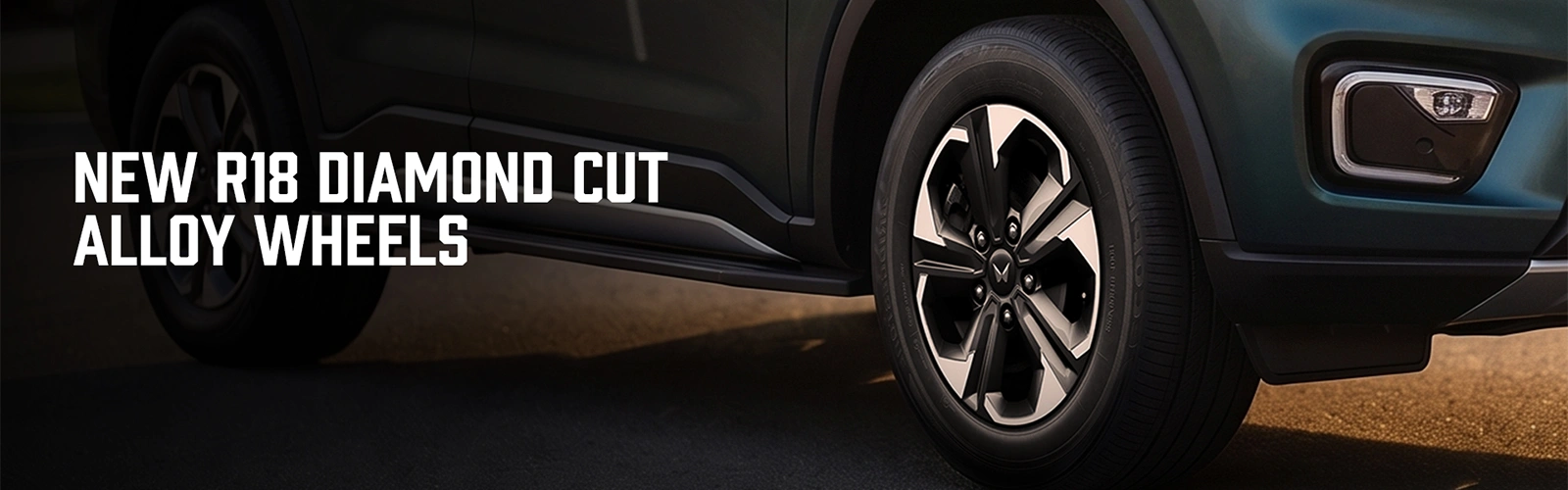 Mahindra Scorpio-N diamond cut alloy wheel