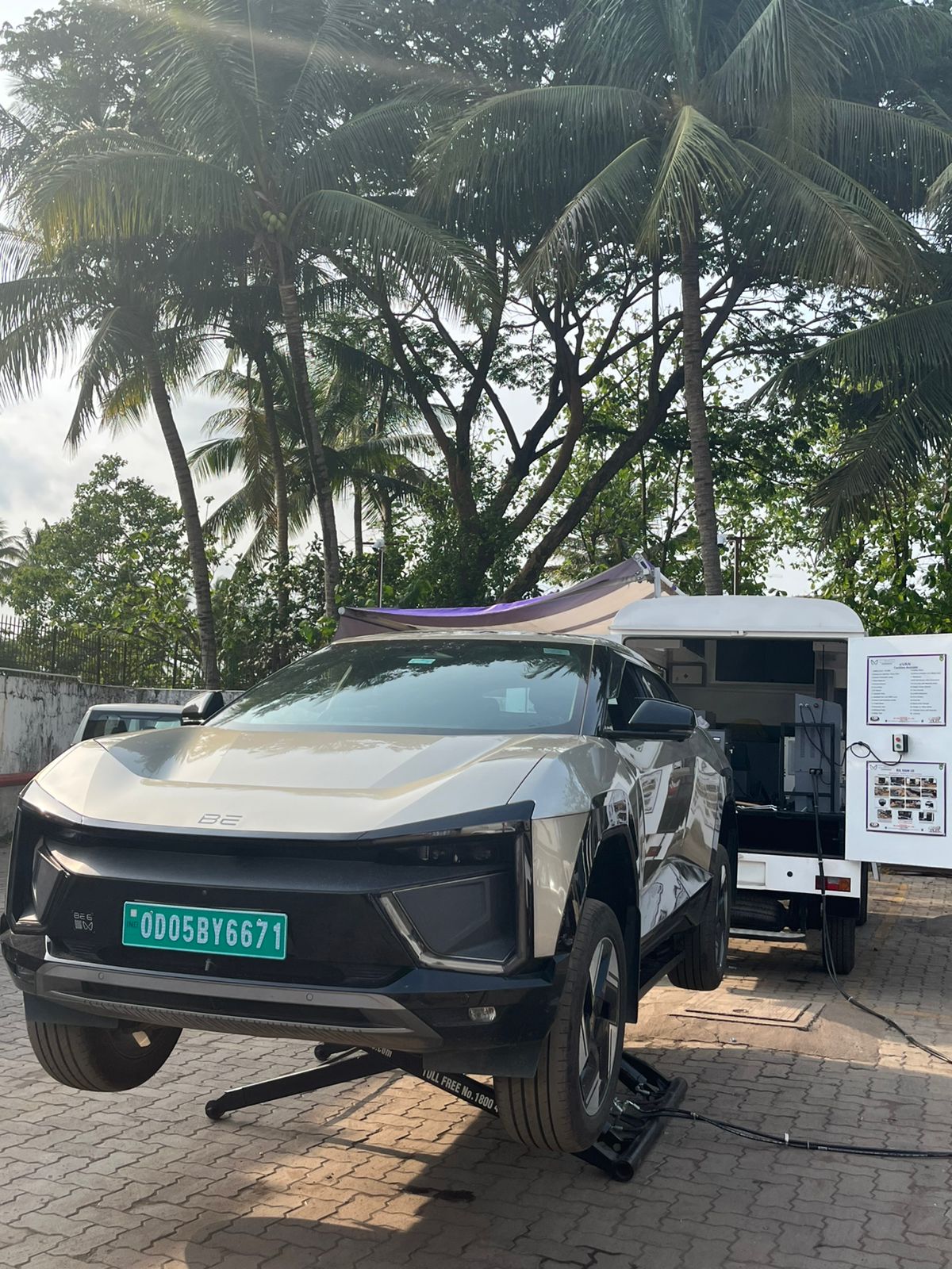 EV service facility at Aditya Motors